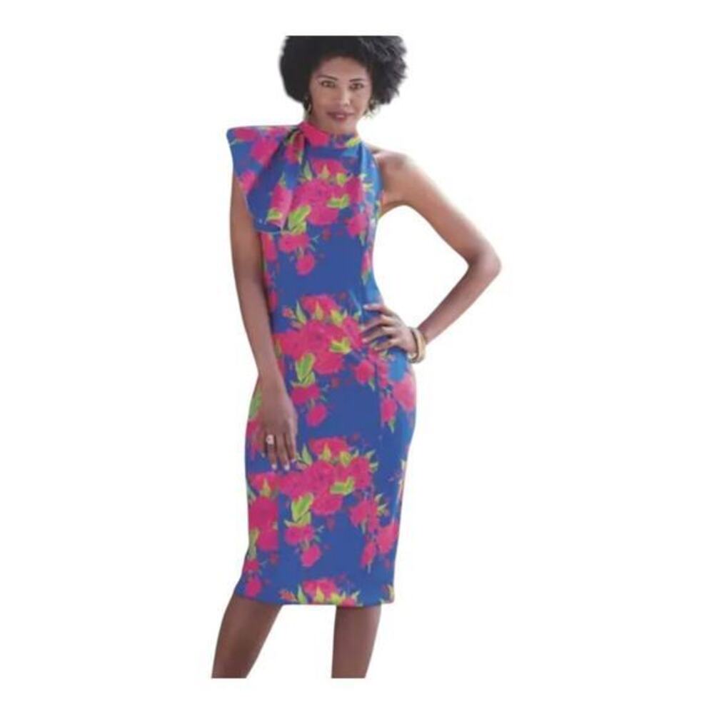 Ashro Colbat Blue Pink Jolie Dress Size 8